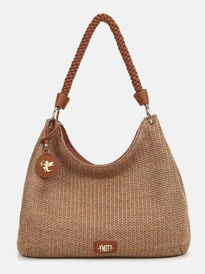 Borsa Malè Y Not? hobo marrone da donna con tracolla rimovibile