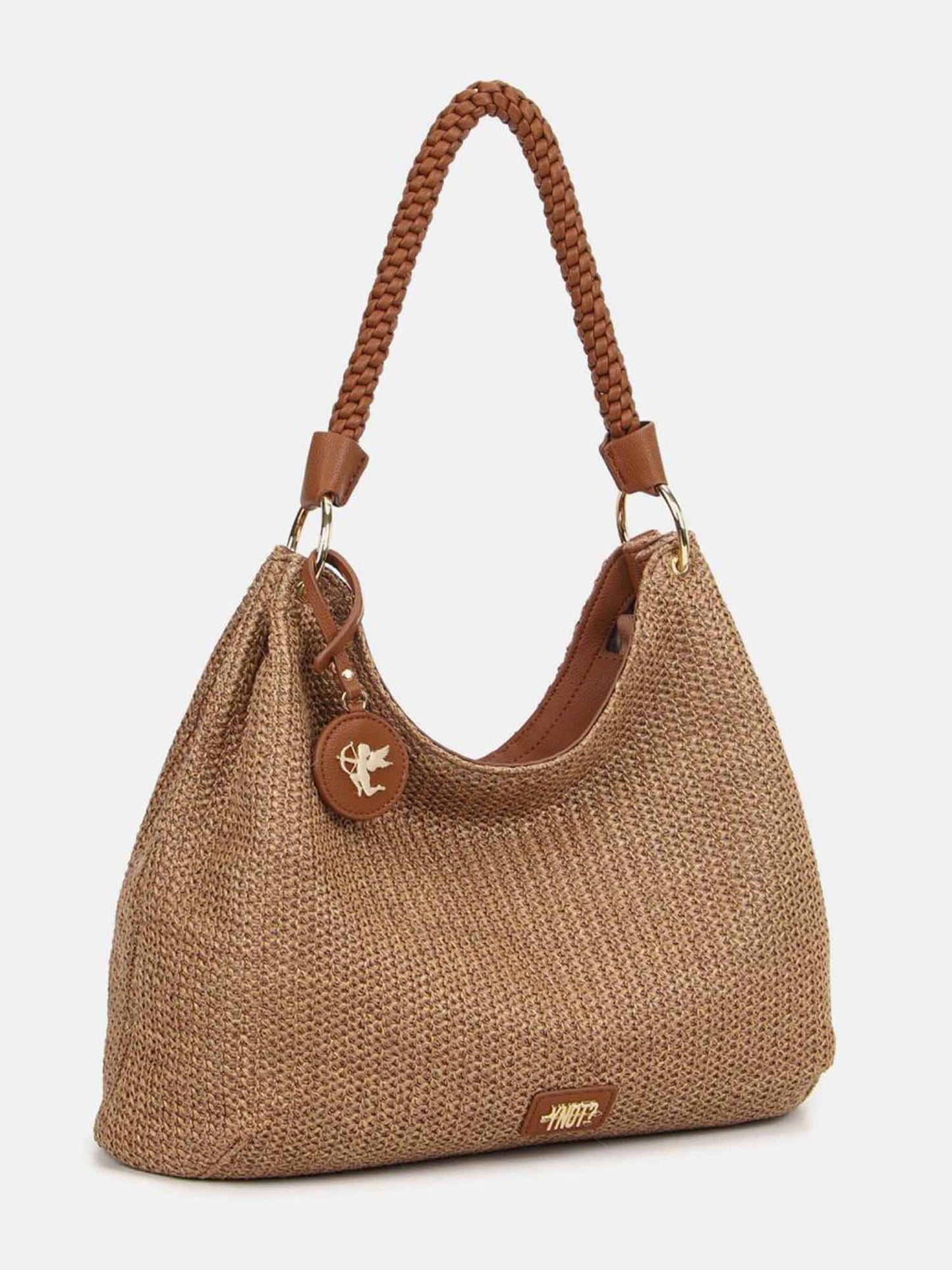 Borsa Malè Y Not? hobo marrone da donna con tracolla rimovibile