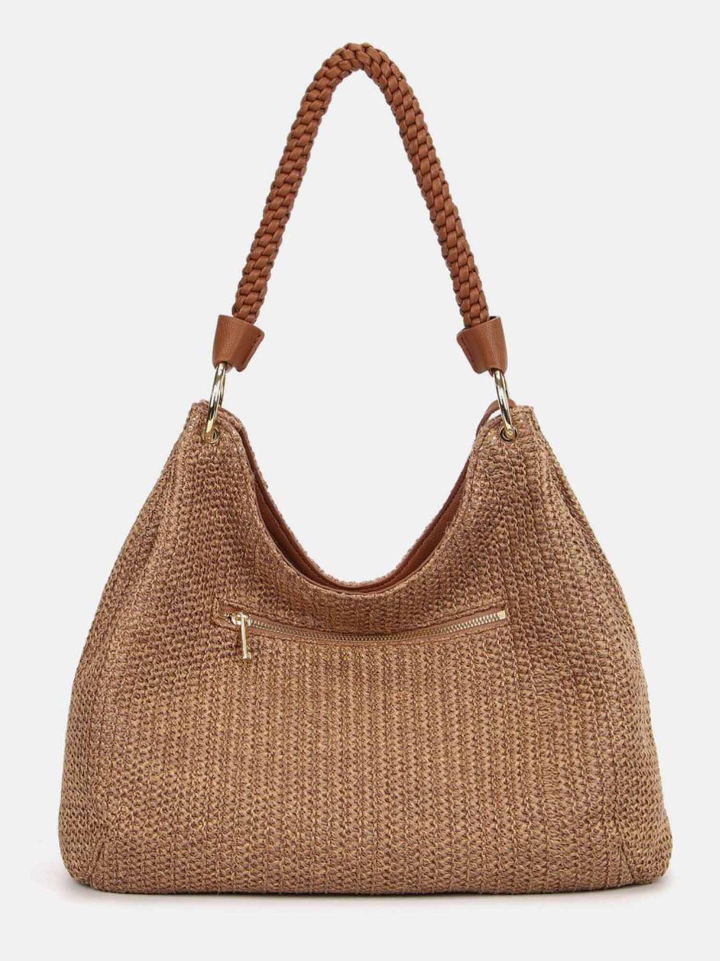 Borsa Malè Y Not? hobo marrone da donna con tracolla rimovibile