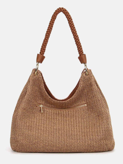 Borsa Malè Y Not? hobo marrone da donna con tracolla rimovibile