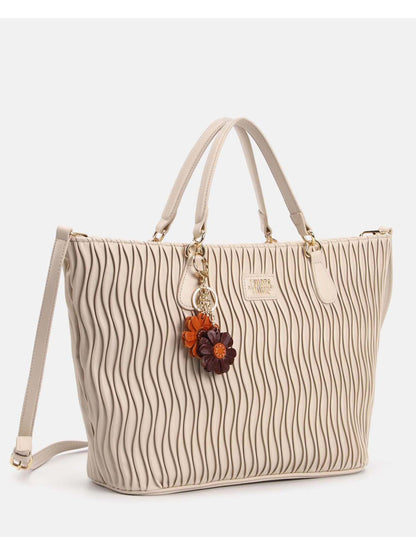 Y Not? Tote Large, borsa donna color crema elegante e capiente