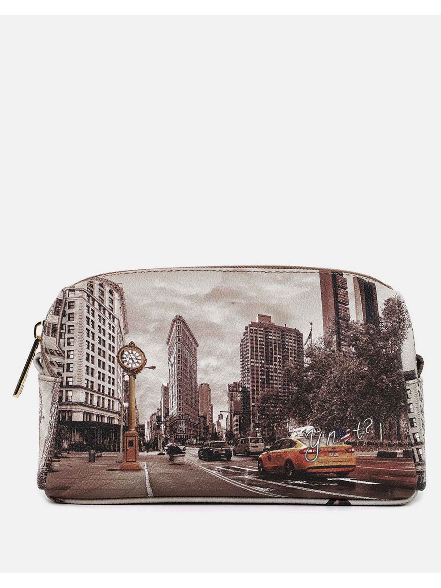 Beauty case medio da donna YNot dorato con zip