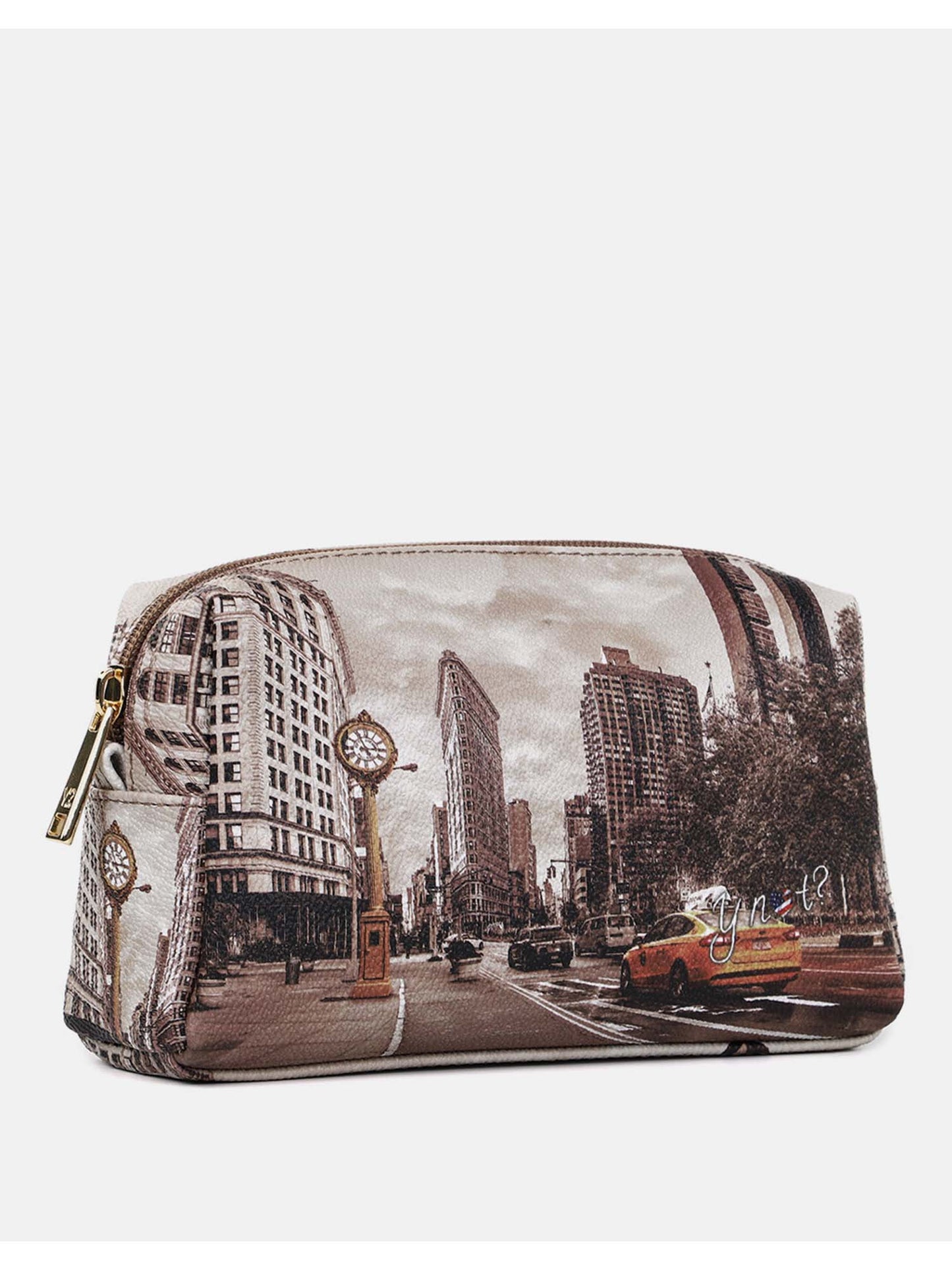 Beauty case medio da donna YNot dorato con zip