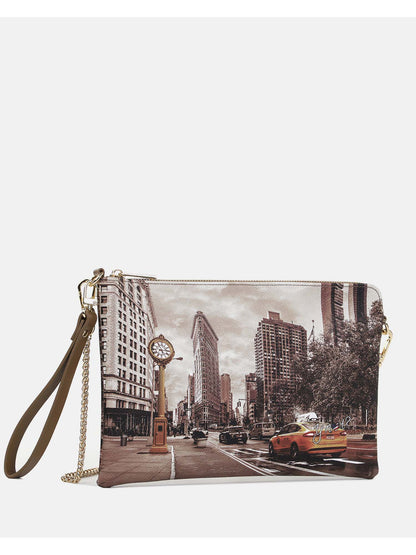 Borsa clutch donna YNOT dorata elegante per ogni occasione