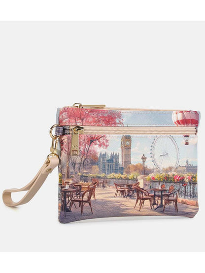 Y Not? Pochette medium elegante in crema da donna