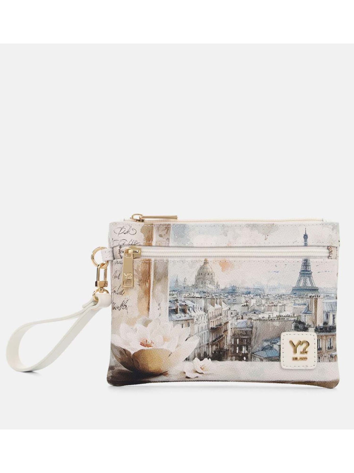 Y Not? Pocket Medium, elegante pochette bianca da donna