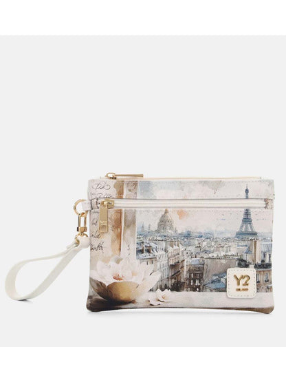 Y Not? Pocket Medium, elegante pochette bianca da donna
