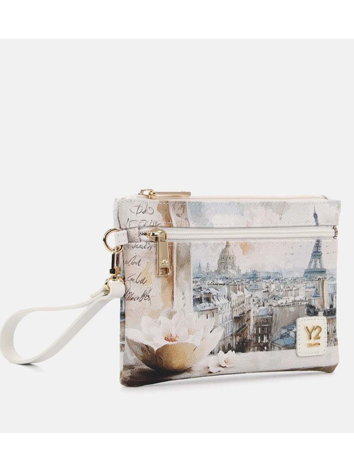 Y Not? Pocket Medium, elegante pochette bianca da donna