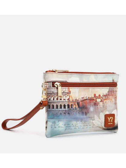 Y Not? Pocket Medium, pochette media marrone per donna
