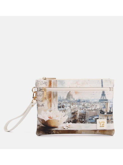 Borsa a mano Y Not? Paris bianca da donna elegante e versatile