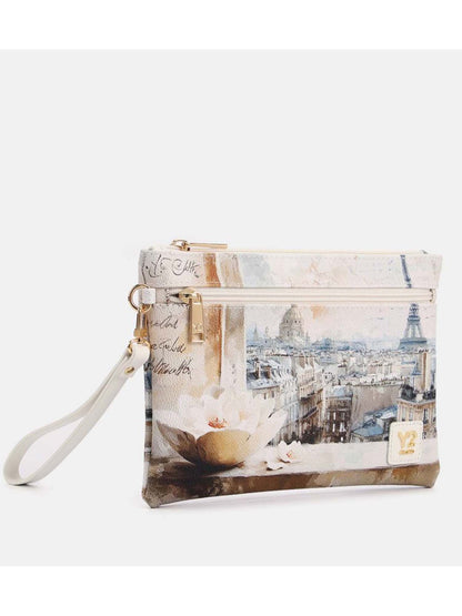 Borsa a mano Y Not? Paris bianca da donna elegante e versatile