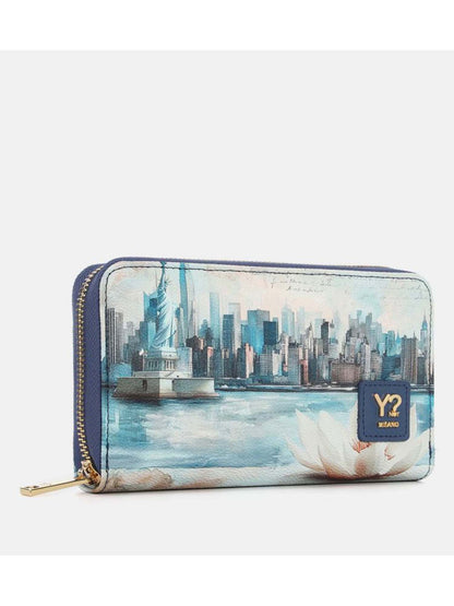 Portafoglio donna Y Not? modello Liber blu elegante e funzionale
