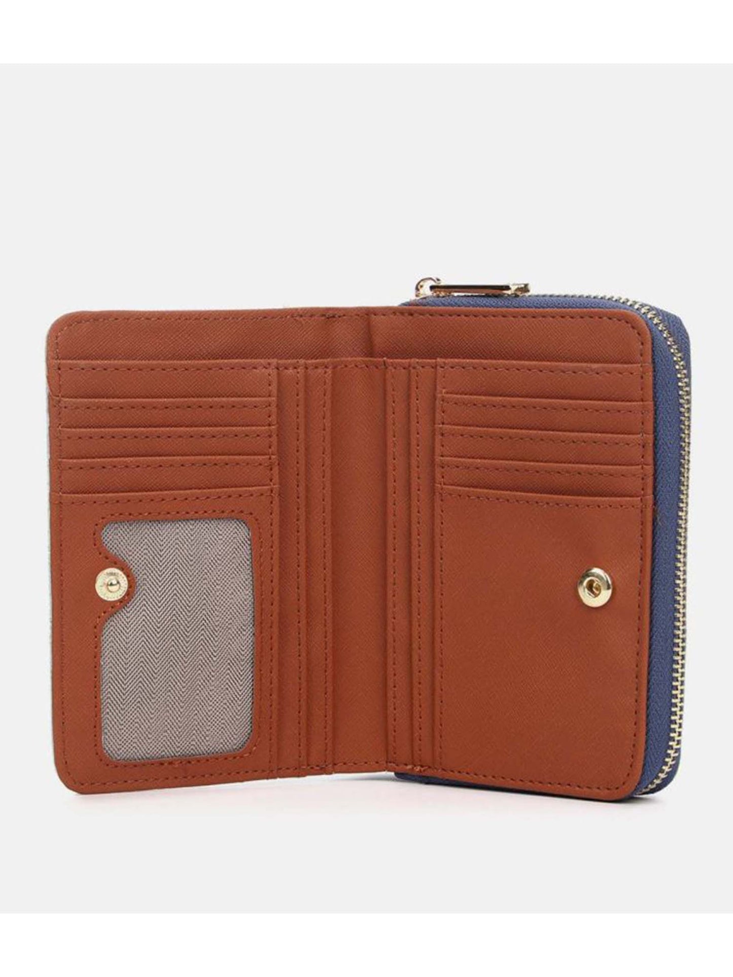 Y Not? Wallet Liber, portafoglio donna blu versatile e compatto