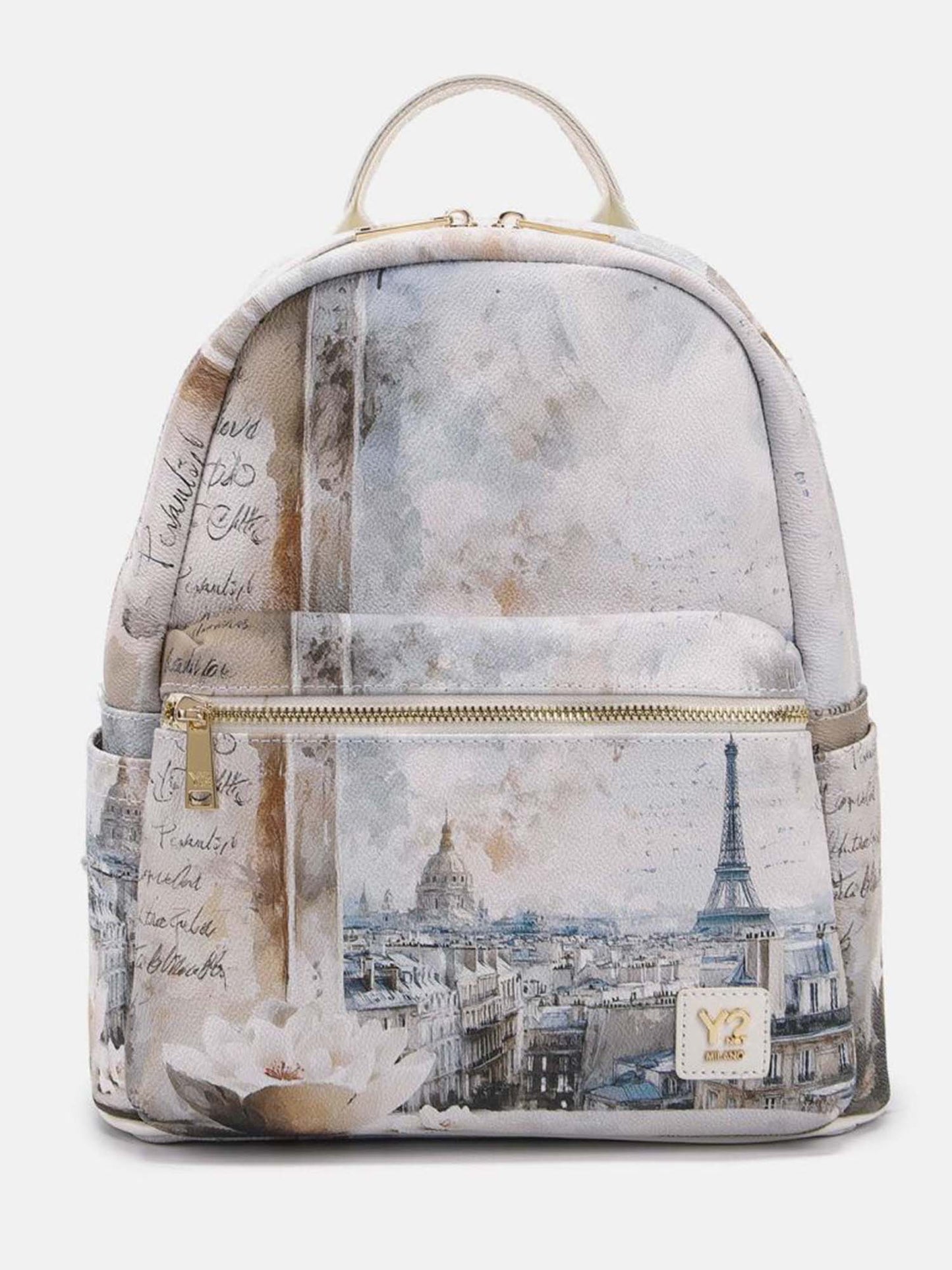 Zaino Y Not? YesBag Paris bianco femminile elegante e pratico