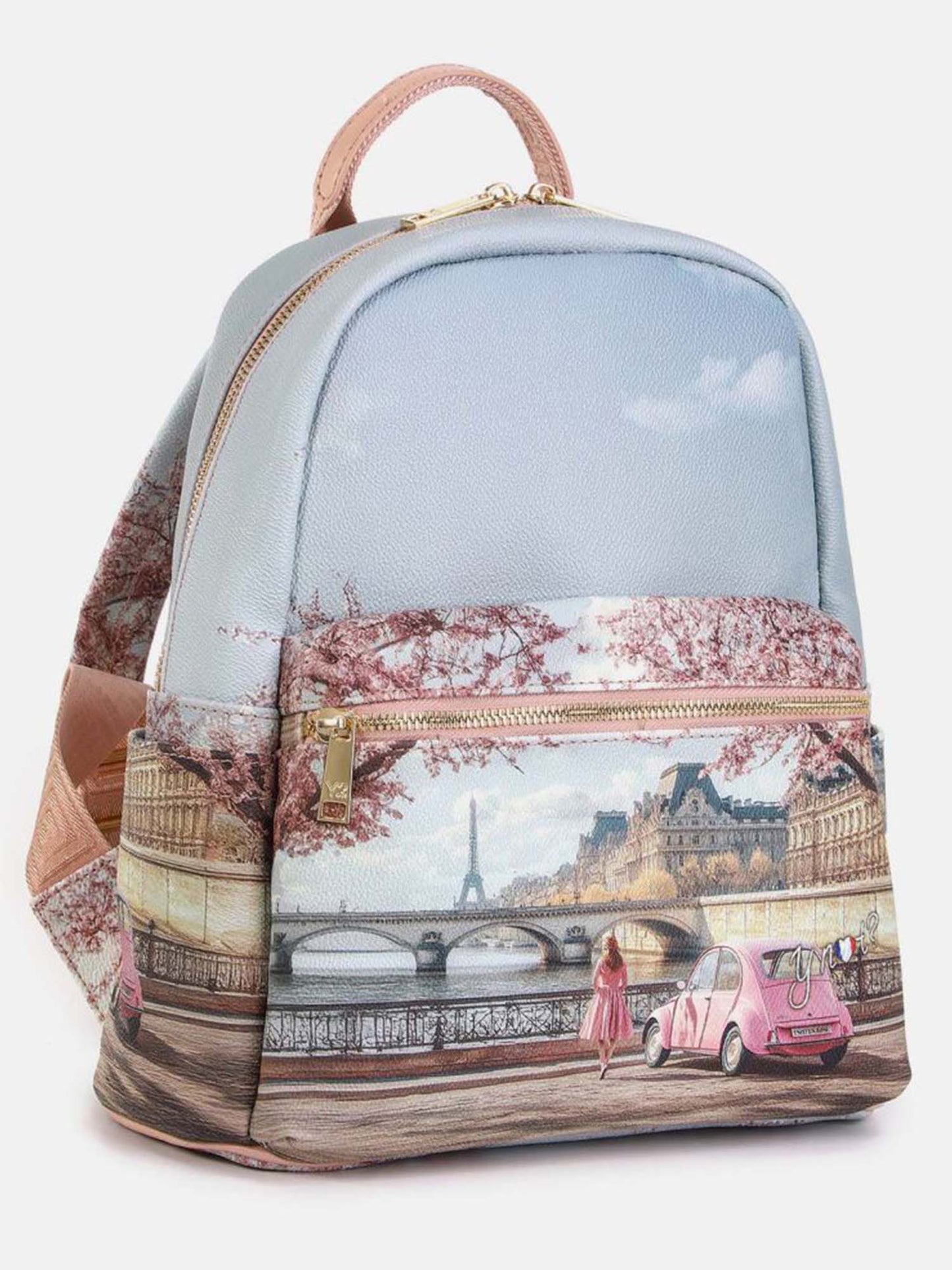Zaino Y Not? Yes Bag da donna rosa con stampa moderna