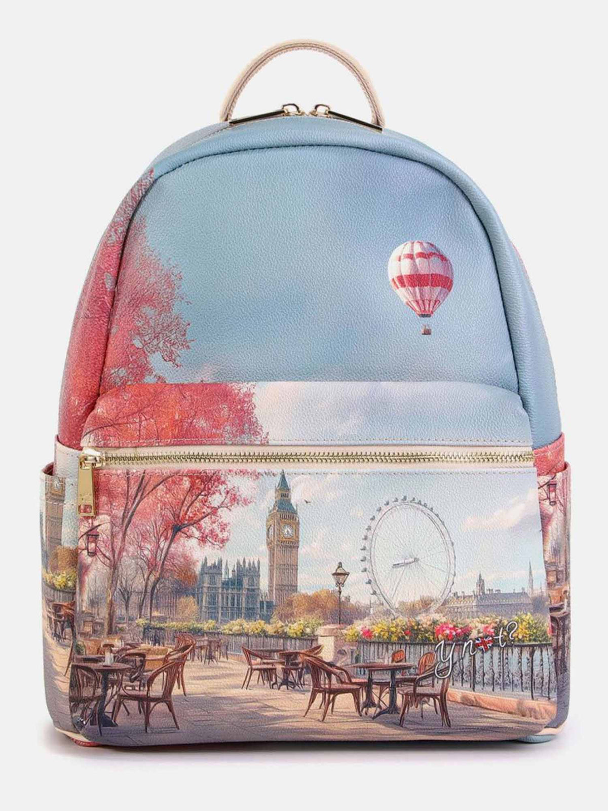 Y not backpack large zaino da donna panna