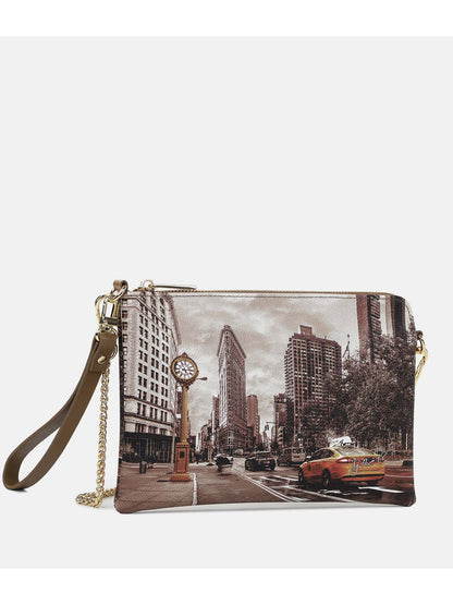 Borsa clutch small donna dorata YNOT? elegante e compatta