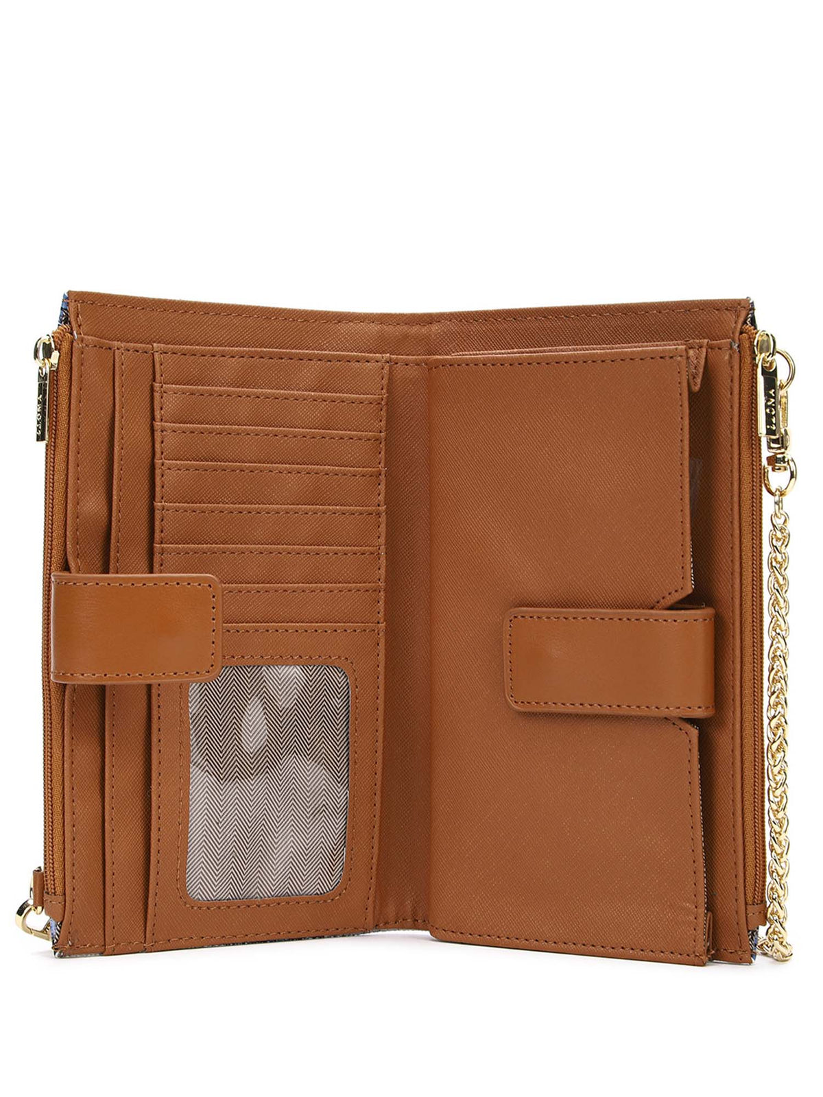 Y-not wallet bag portafogli da donna marrone