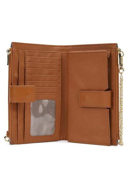 Y-not wallet portafogli da donna marrone