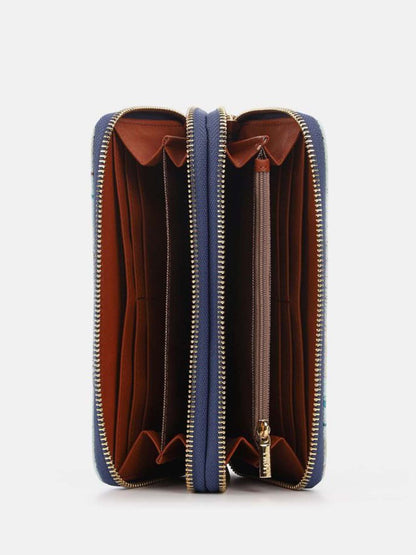 Portafoglio Y Not? Liber donna blu dal design funzionale ed elegante