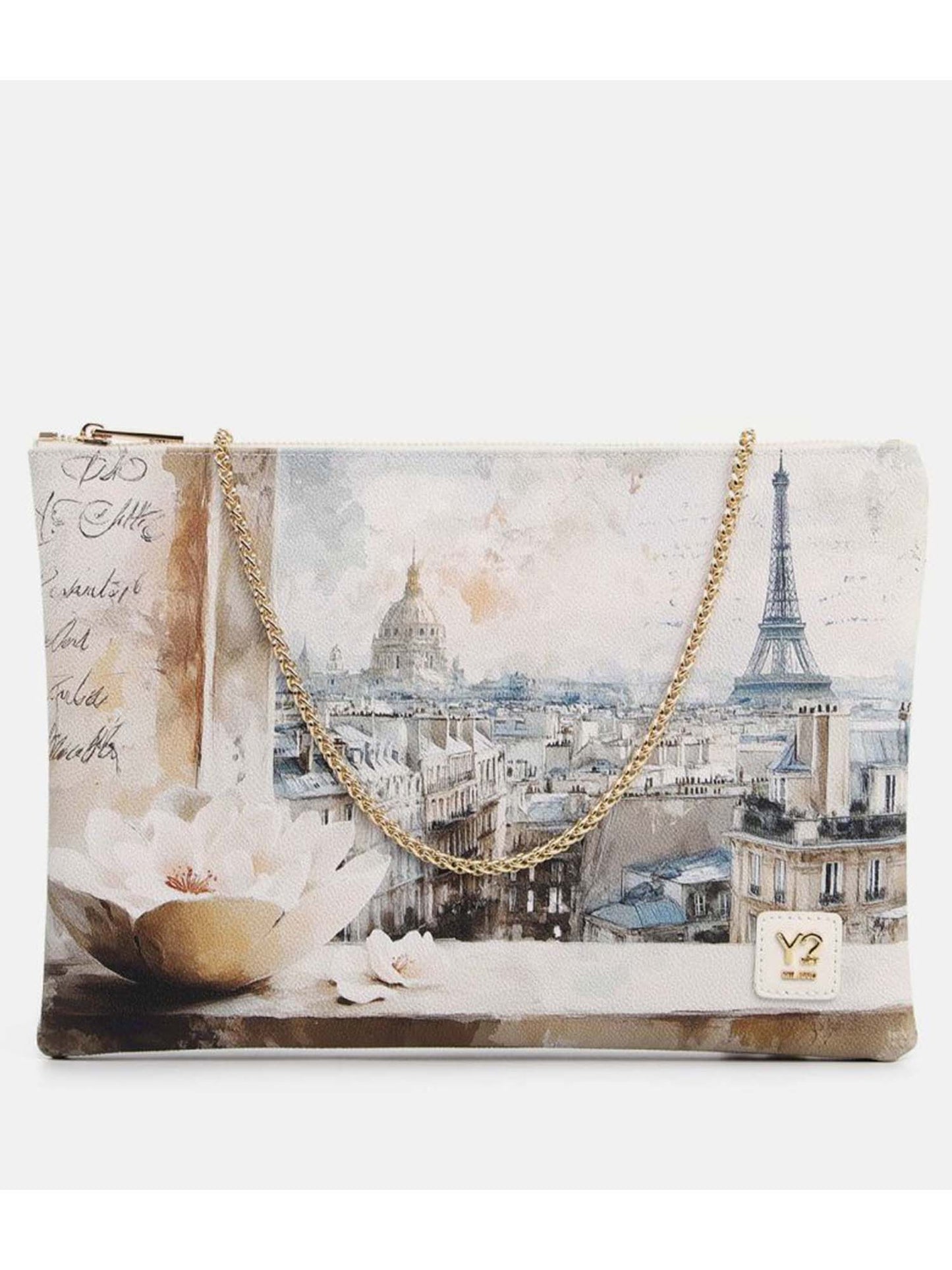 Y Not? Clutch Big, borsa bianca elegante e versatile da donna
