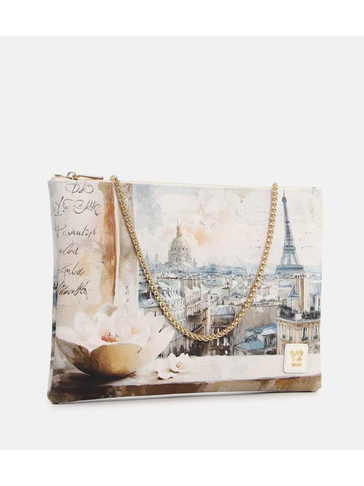 Y Not? Clutch Big, borsa bianca elegante e versatile da donna