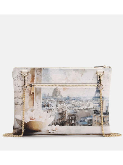 Y Not? Clutch Big, borsa bianca elegante e versatile da donna
