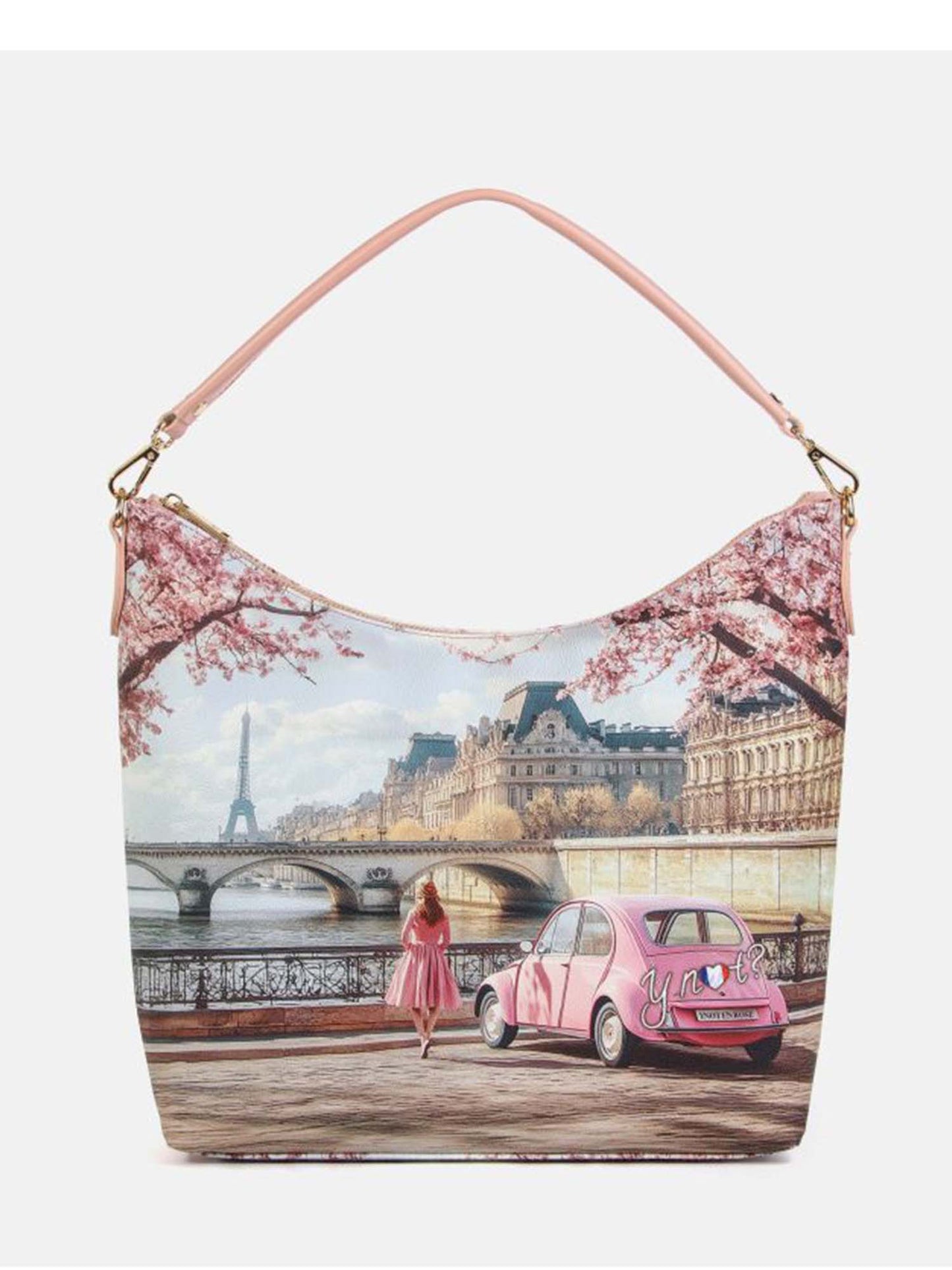 Y Not? Hobo Bag rosa da donna, elegante e versatile