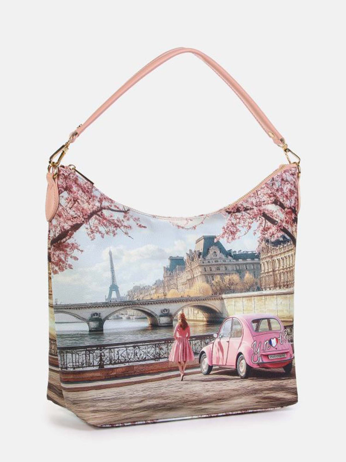 Y Not? Hobo Bag rosa da donna, elegante e versatile