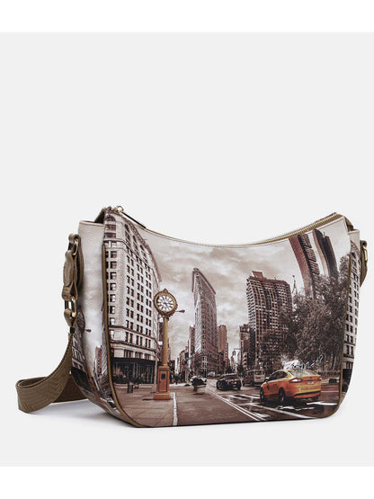 Borsa hobo bag media donna dorata YNOT? elegante