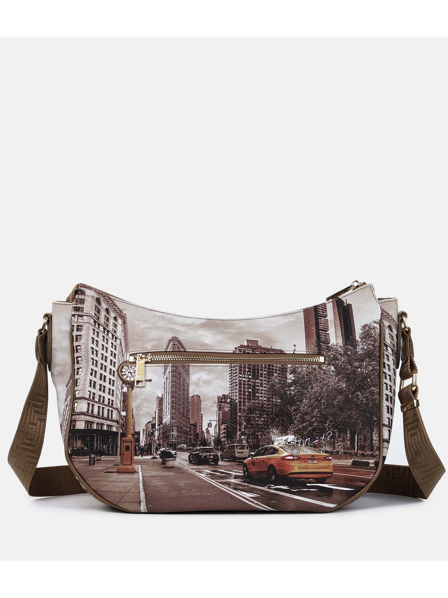 Borsa hobo bag media donna dorata YNOT? elegante