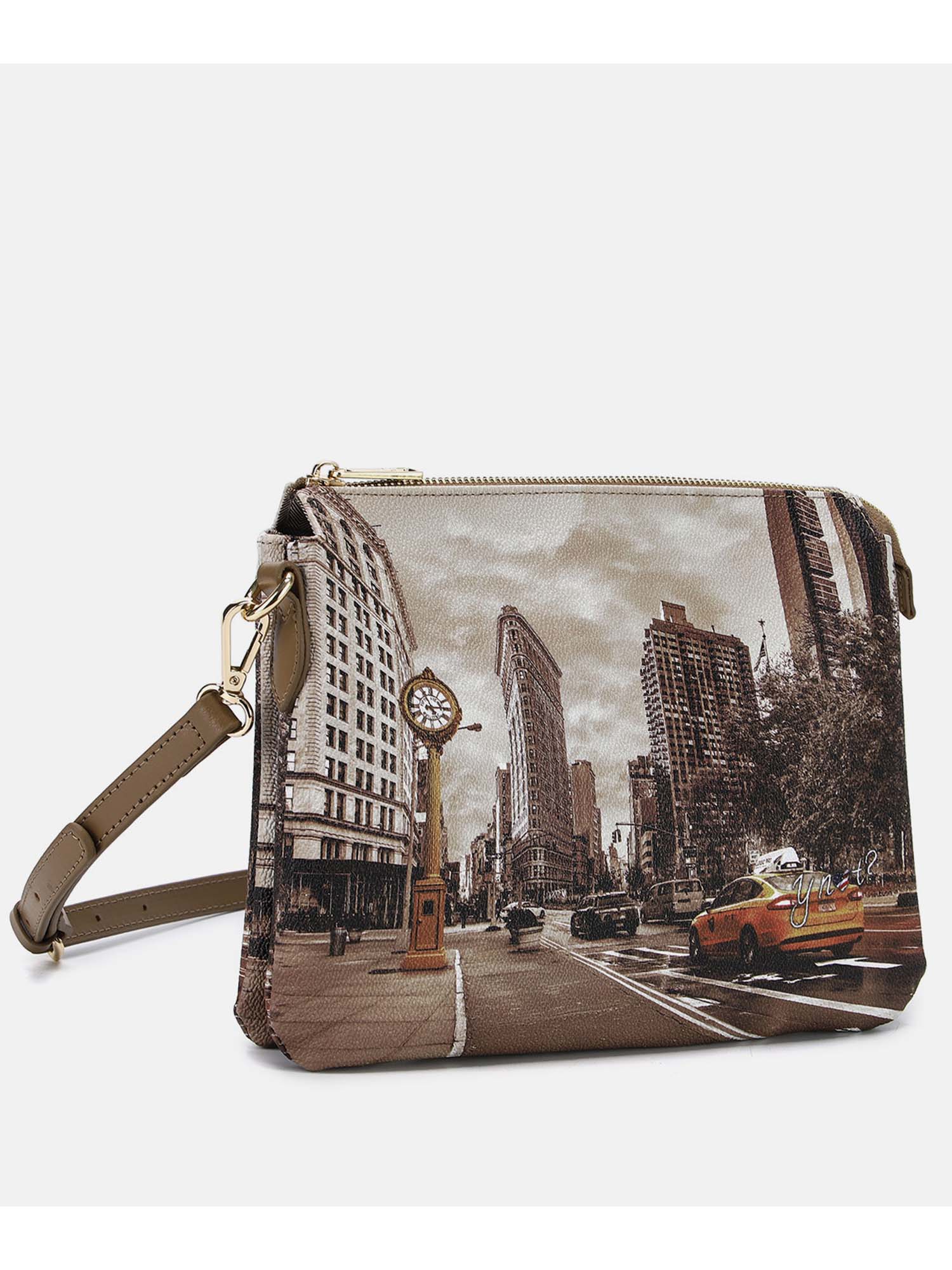 Borsa shoulder bag donna dorata YNOT? elegante e trendy