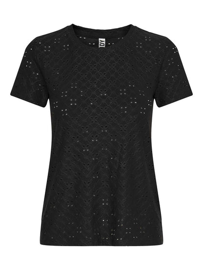 T-SHIRT JAQUELINE DE YONG DONNA NERO