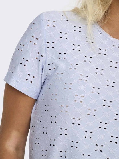T-shirt maniche corte Jacqueline de Yong azzurra da donna