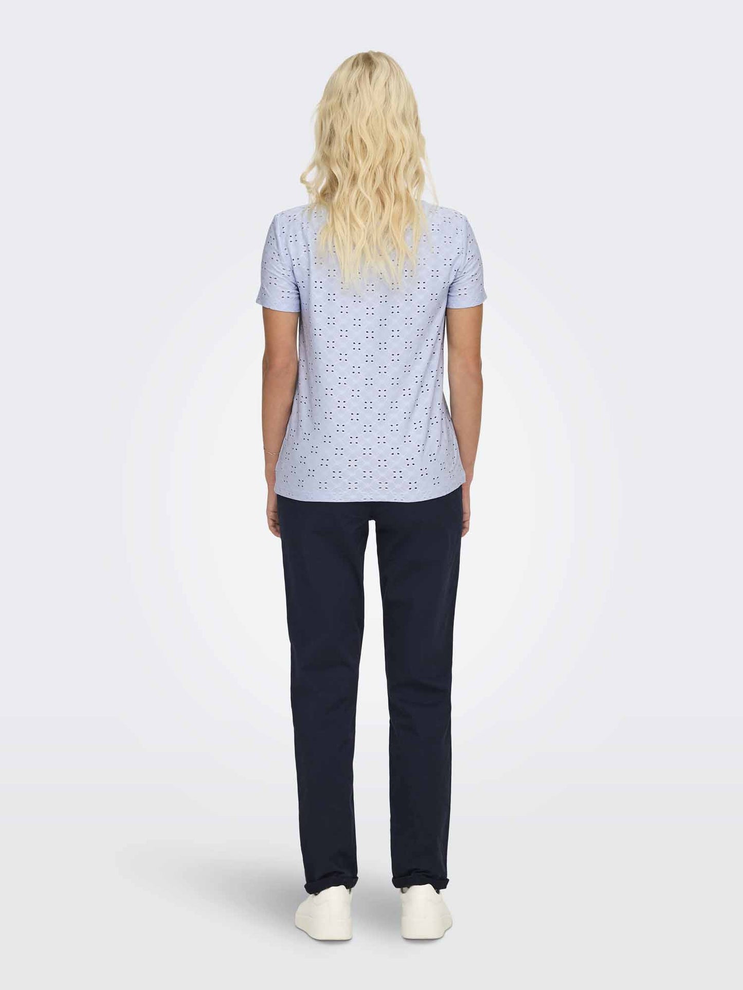 T-shirt maniche corte Jacqueline de Yong azzurra da donna