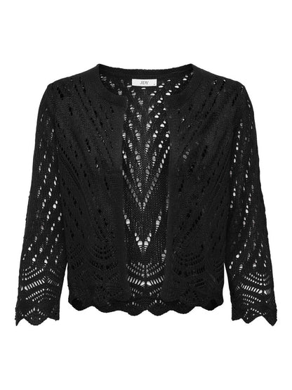 Cardigan cropped nero da donna Jacqueline de Yong, versatile e casual