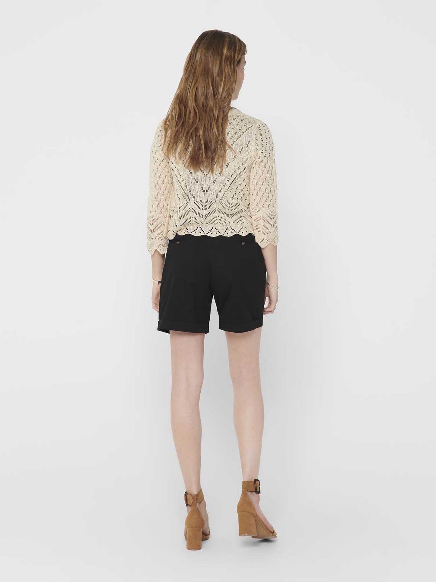 Cardigan cropped beige da donna Jacqueline de Yong, stile casual