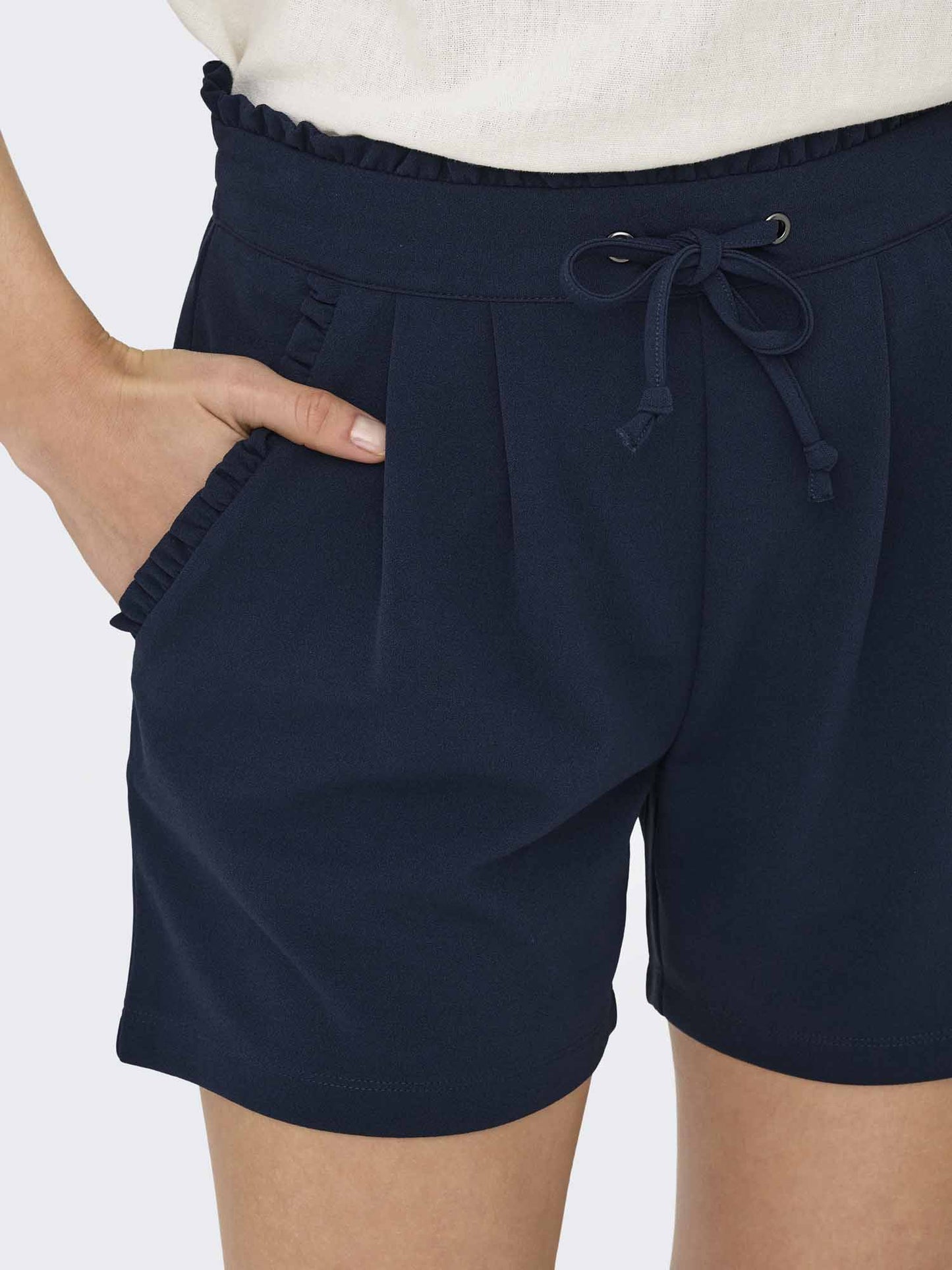 Shorts Jacqueline de Yong Iris da donna in blu dal taglio regolare