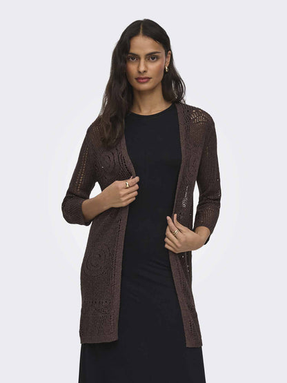 Maglia marrone da donna Jacqueline de Yong, stile casual primavera estate