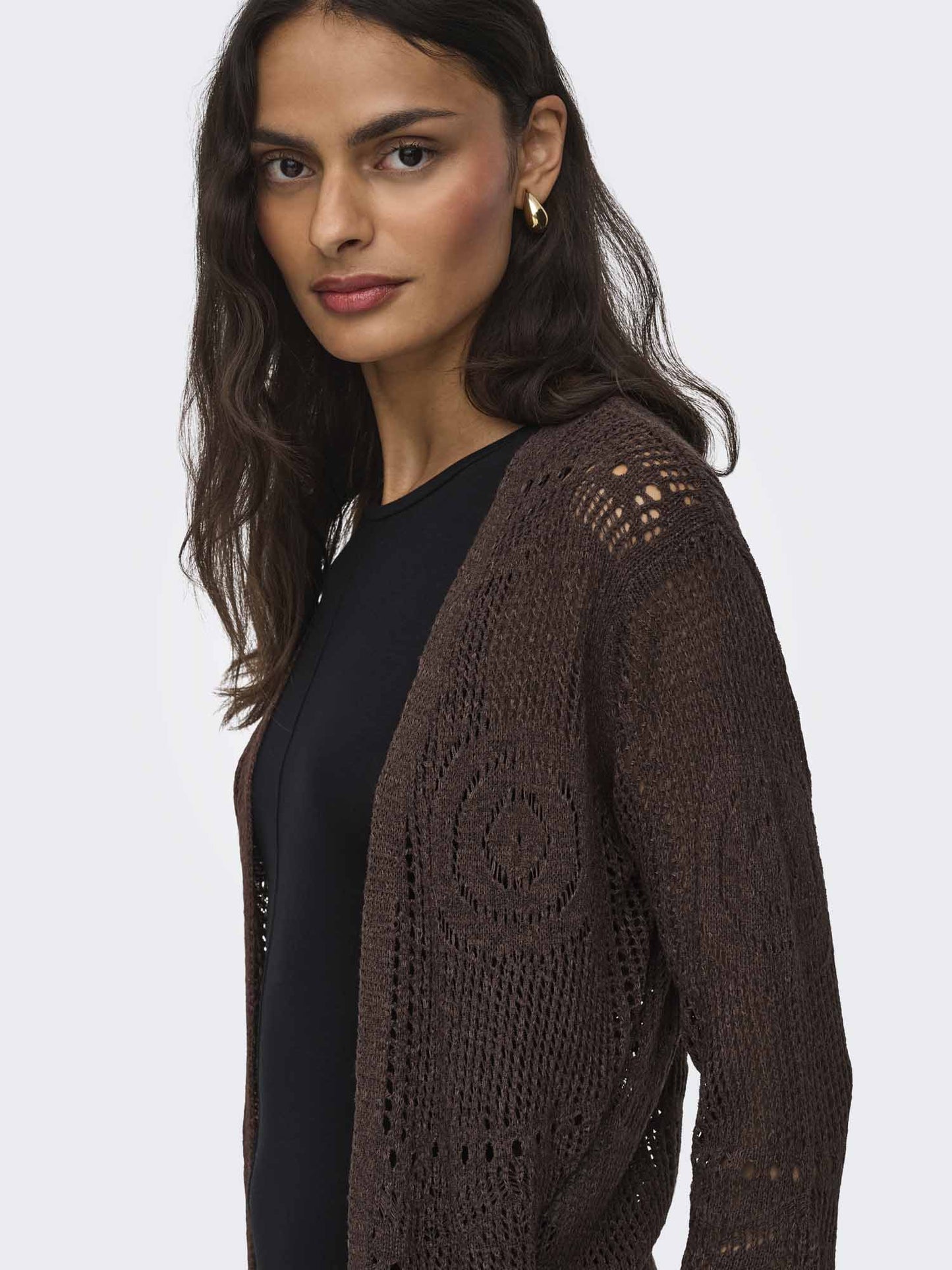 Maglia marrone da donna Jacqueline de Yong, stile casual primavera estate