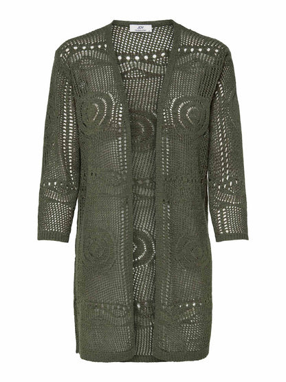 Maglia kimono donna Jacqueline de Yong verde Kalam per primavera