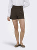 shorts-jacqueline-de-yong-da-donna-marroni-con-vita-alta