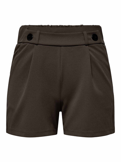 Shorts beige Jacqueline de Yong da donna con vita alta e stile casual