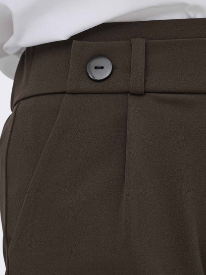 Shorts beige Jacqueline de Yong da donna con vita alta e stile casual