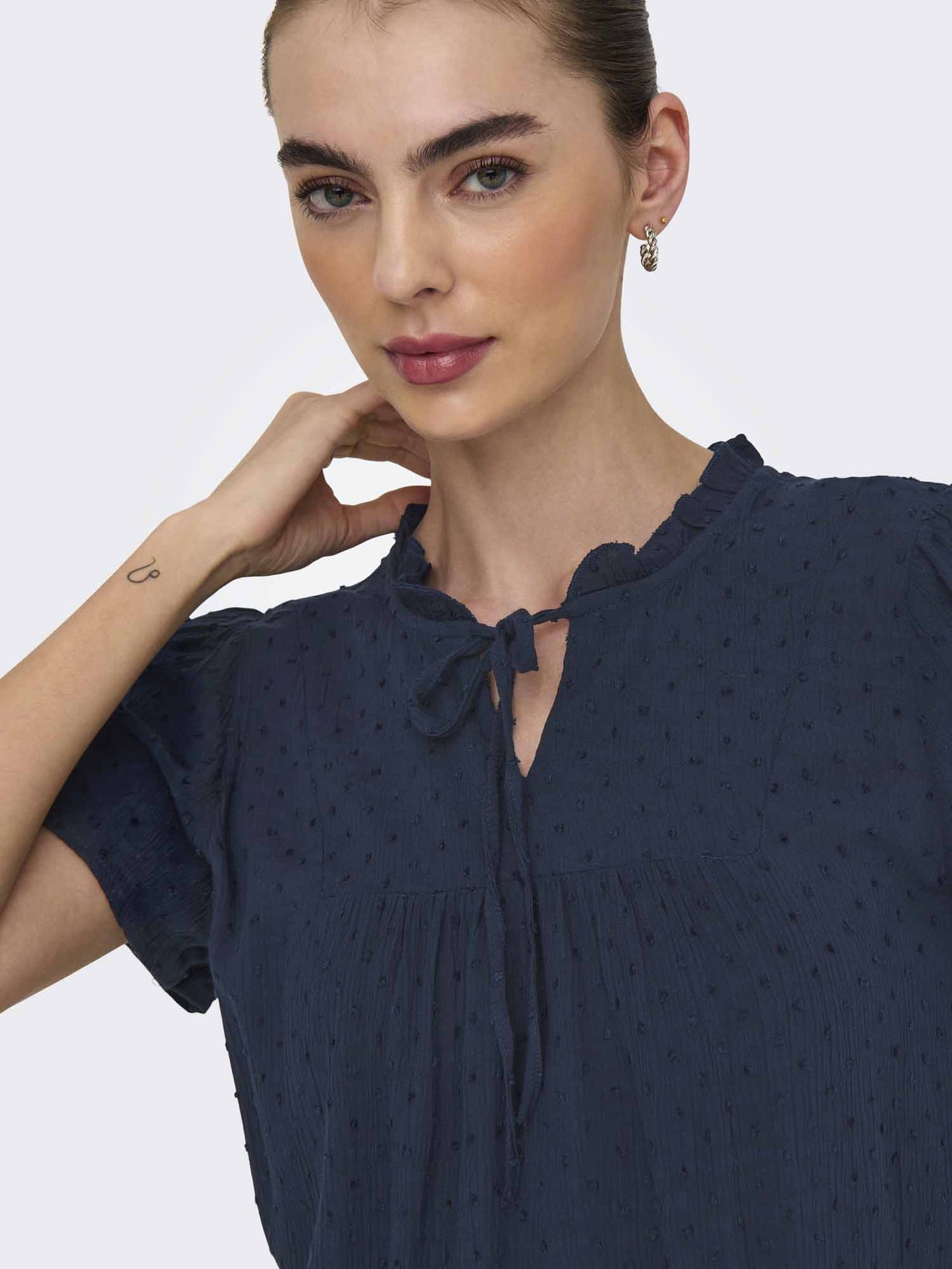 Jacqueline de Yong Jdylima Life, camicia blu donna per primavera