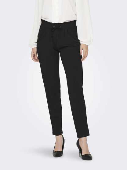 Pantaloni neri da donna Jacqueline de Yong dal taglio moderno e casual