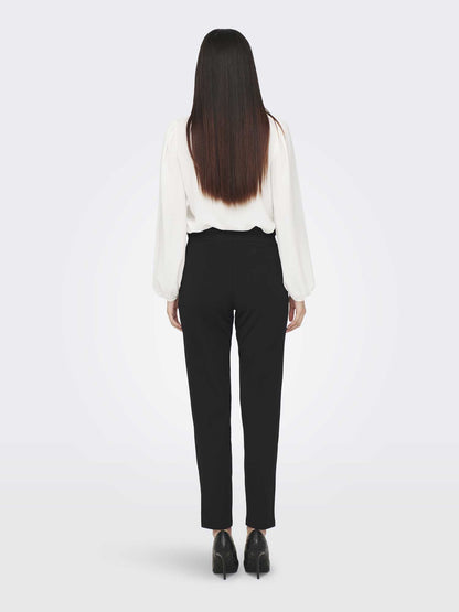 Pantaloni neri da donna Jacqueline de Yong dal taglio moderno e casual