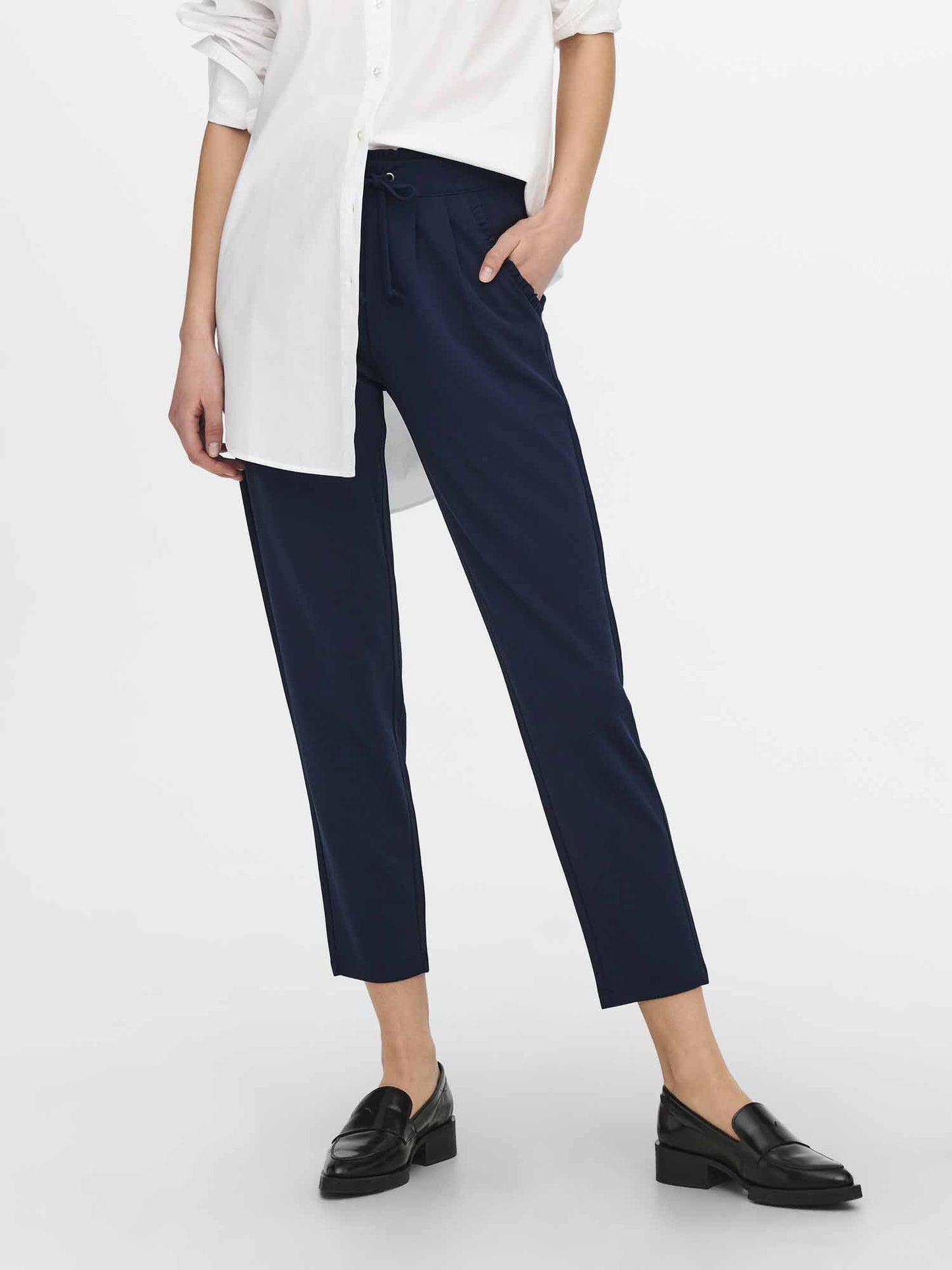 Pantaloni Catia di Jacqueline de Yong in blu iris da donna casual
