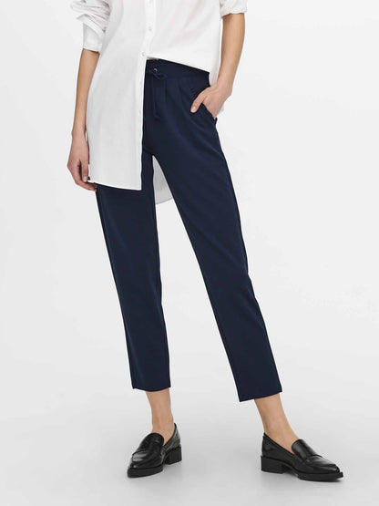 Pantaloni Catia di Jacqueline de Yong in blu iris da donna casual