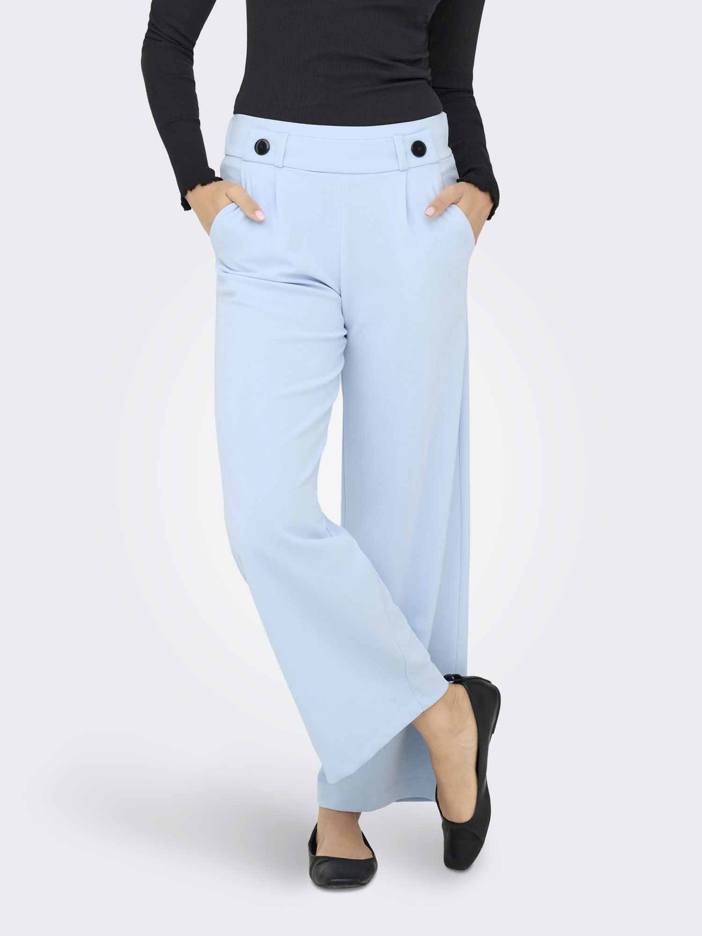 Jacqueline de Yong Geggo, pantaloni palazzo donna azzurri
